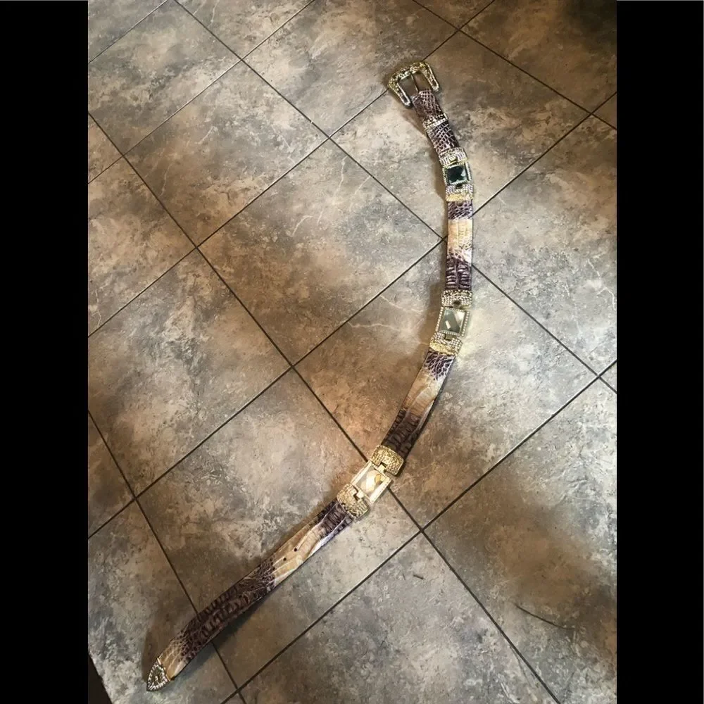 Los Altos boots alligator bling belt
